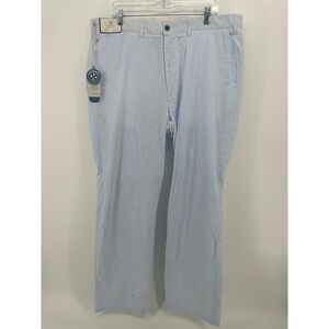 Castaway Nantucket Island Harbor Pant Blue Seersucker Mens 40x32 NWT